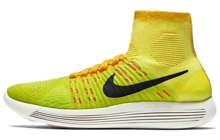 Женские кроссовки Nike LunarEpic Flyknit (желтые)