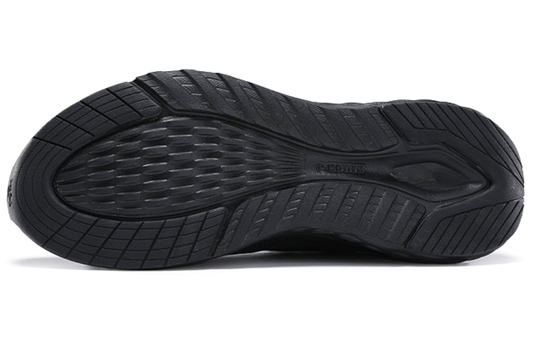 PEAK Textile, Synthetic Leather Cushioning Slip Resistant Abrasion Resistant Low top Running Shoes Men’s Black