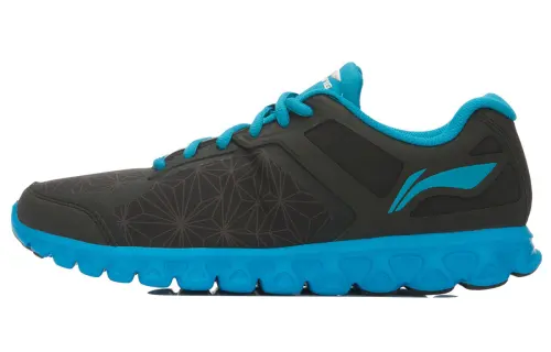 Li Ning Running Shoes Men's Low Top Black/Blue/Silver