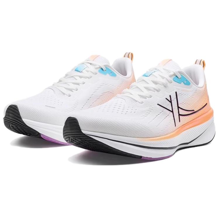 XTEP 6.0 Speed Cushioning Breathable Lightweight Low top Casual City Commuting Running Shoes Men’s White Orange