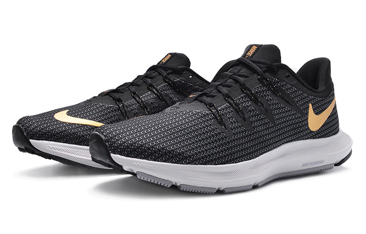 Женские кроссовки Nike Wmns Quest (черно-золотые) — фото 3