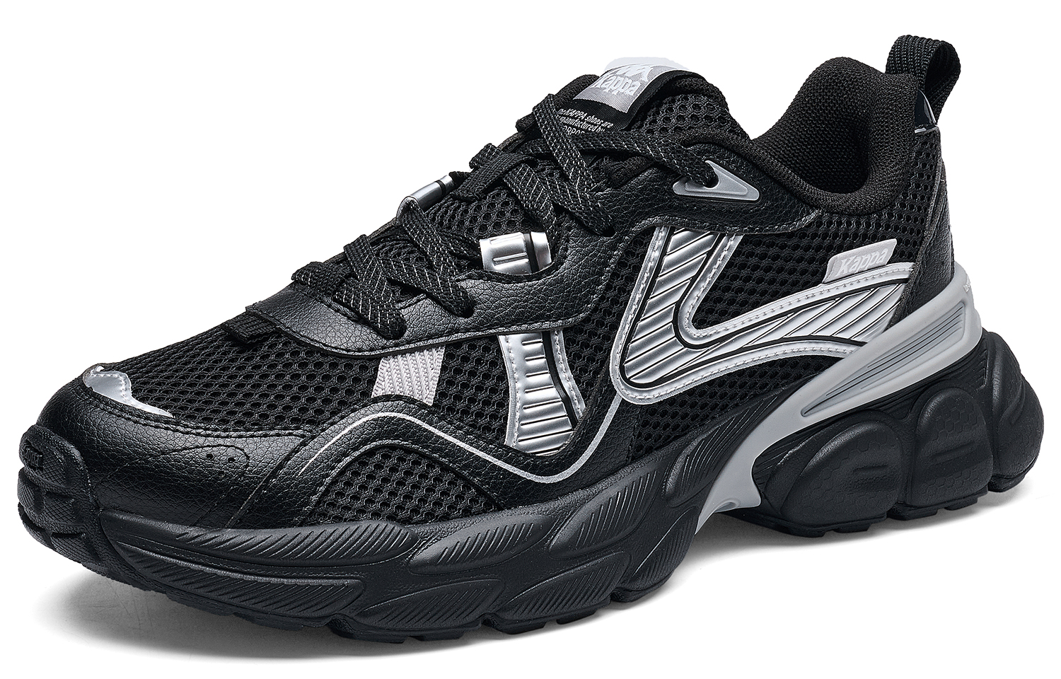 Kappa SERIES Cushioning Abrasion Resistant Balance Low top Running Shoes Unisex Black