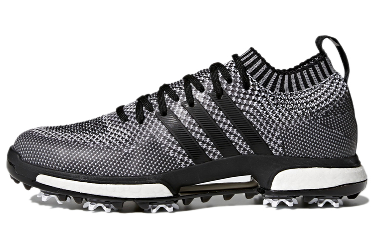 Adidas Tour360 Knit Abrasion Resistant Low top Golf Shoes Men's Black White