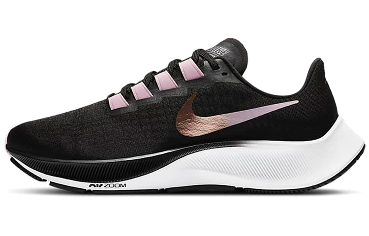 Женские кроссовки Nike Pegasus 37 (черно-розовые)