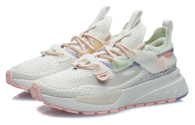 Li Ning Dimensity Bead Joyful Overflow Slip Resistant, Abrasion Resistant, Lightweight Low top Running Shoes Women’s
