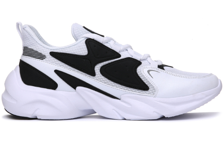 Erke Abrasion Resistant Slip Resistant Low top Running Shoes Men’s White Black