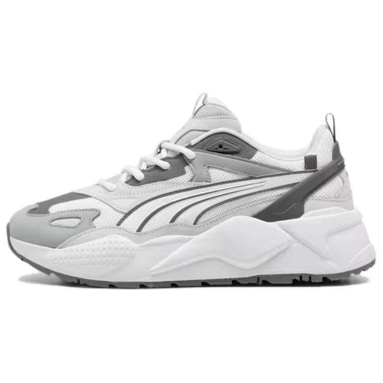 PUMA RS X Fabric Low top Running Shoes Unisex White Gray