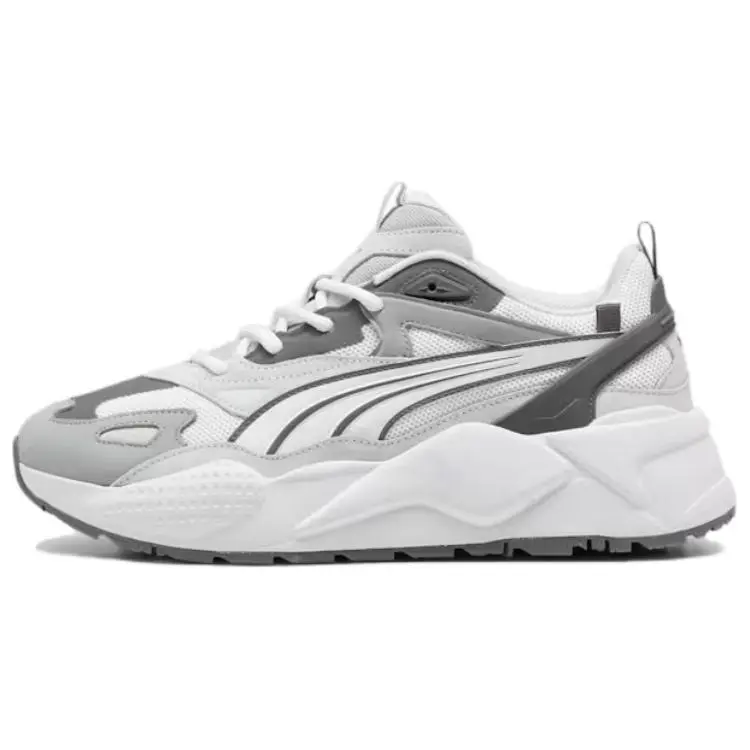 PUMA RS X Fabric Low top Running Shoes Unisex White Gray