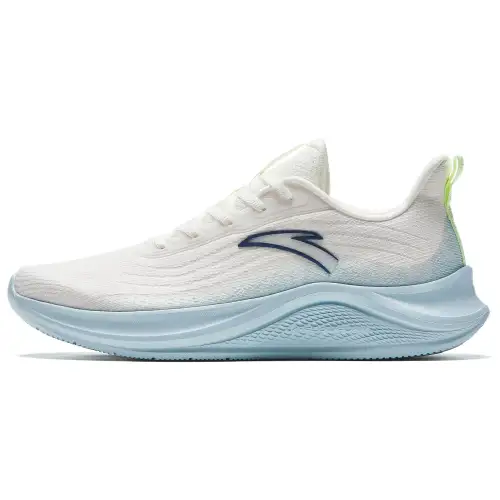 Anta Slip Resistant Abrasion Resistant Low top Casual Running Shoes Women's White Blue