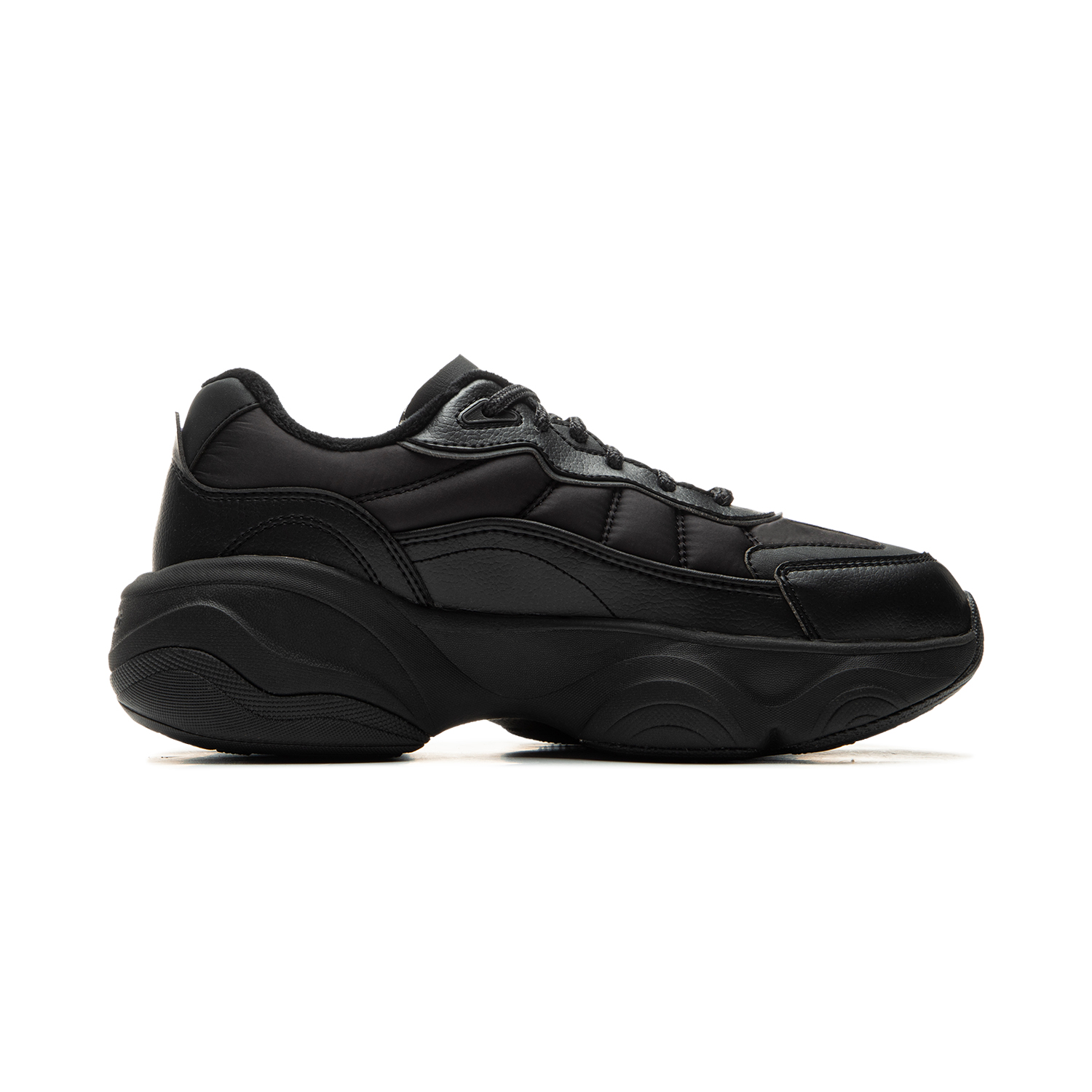 Li Ning Honey Fleece Lined Thermal, Soft Rebound Platform Slimming, Puffy Shoes