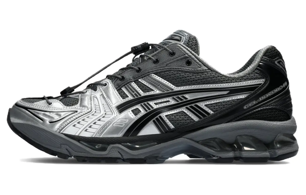 ASICS x Unaffected Gel Kayano 14 Low top Casual Running Shoes Men's Black Silver