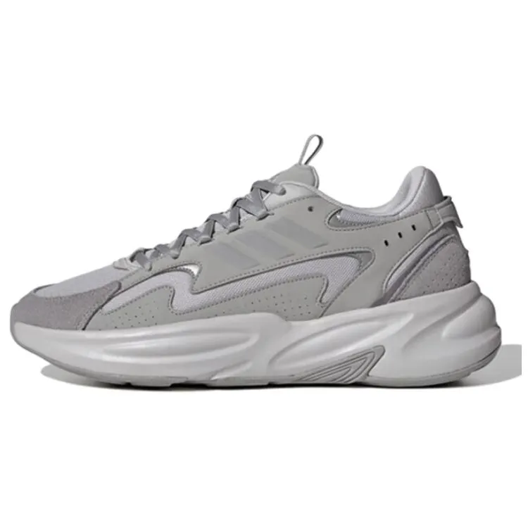 Adidas OZWAVE PU, Textile, Synthetic Leather Low top Running Shoes Unisex Gray