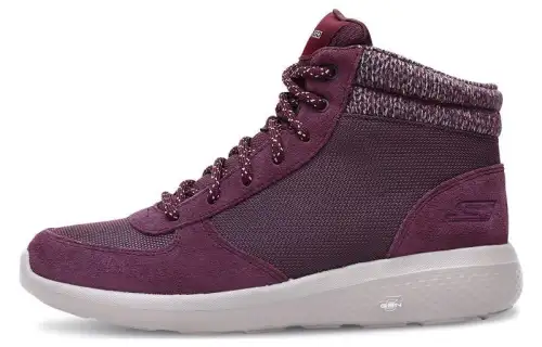 Skechers ON THE GO City 2 Mesh, Suede High top Casual Shoes Women's Burgundy