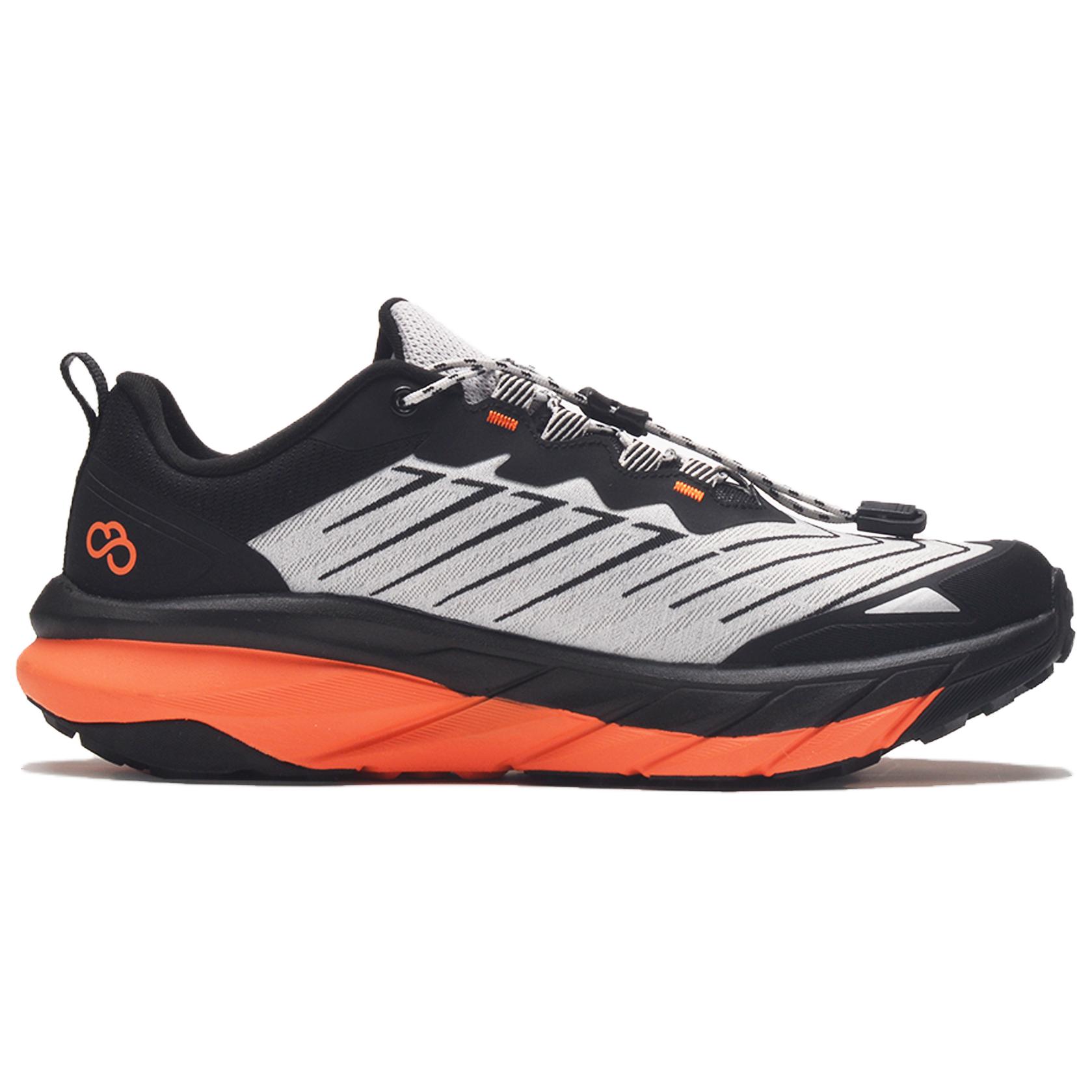 Erke Cushioning, Wear Resistant Low top Running Shoes Men’s Black Gray Orange
