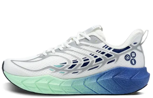 BMAI Bimax Expedition 4.0 Plus Comfortable Shock Absorbing Anti-Slip Wear-Resistant Breathable Support Low-top BOOMfly Aliphatic TPU Supercritical Foam Training Running Shoe Men's White Blue