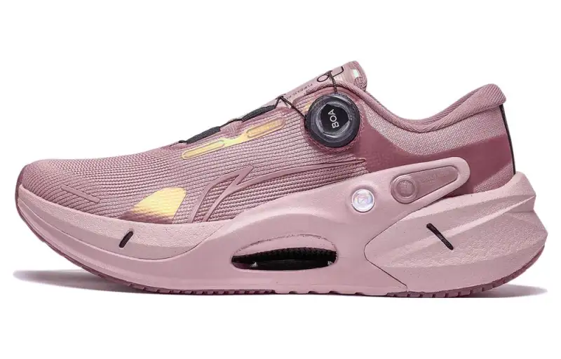 Li Ning Furious Rider 7.0 PRO Comfortable Abrasion Resistant Breathable Low top Running Shoes Women's Mist Pink