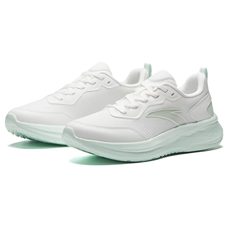 Anta Slip Resistant And Breathable Low top Casual Training Sprint Long Distance Running Shoes Women’s Gray Green