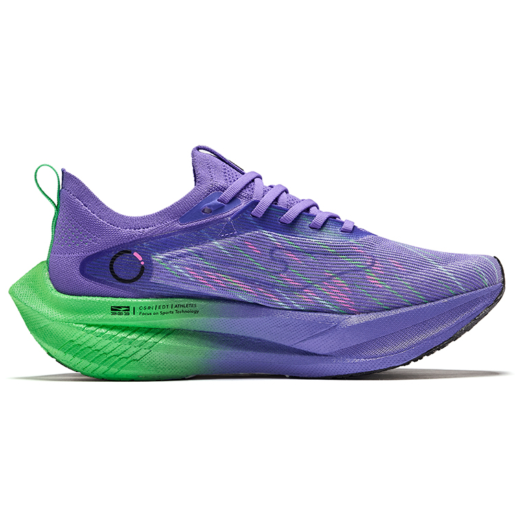 Erke Cyan Realm 2.0 Cushioning Rebound Low top Marathon Racing Training Running Shoes Women’s Aurora Purple Colorway