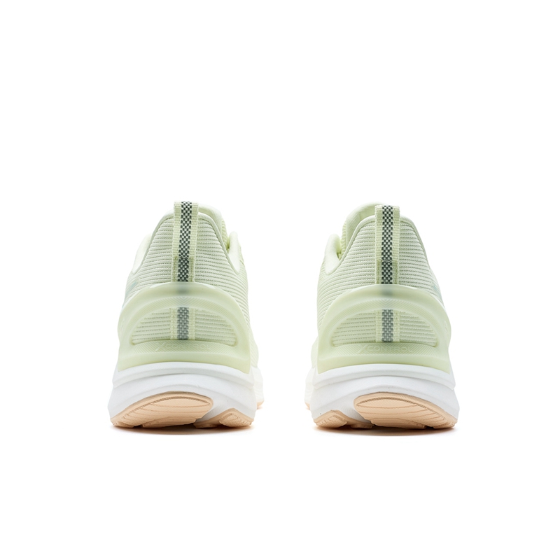 XTEP Ride ET Running Shoes Women’s Low Top Cream Yellow Green/Sail White
