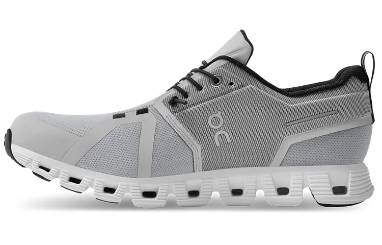 On Running Cloud 5 Waterproof Glacier Grey White Women's