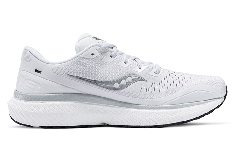 Saucony Triumph 18 Textile, Synthetic Leather Cushioning Slip Resistant Abrasion Resistant Breathable Low top Casual
