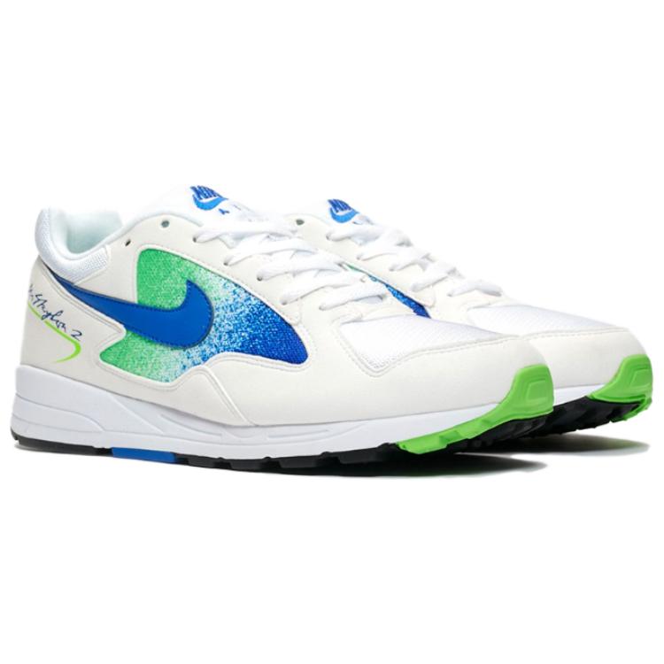 Кроссовки Nike Air Force 2 'Hyper Royal' (бело-сине-зеленые) — фото 3