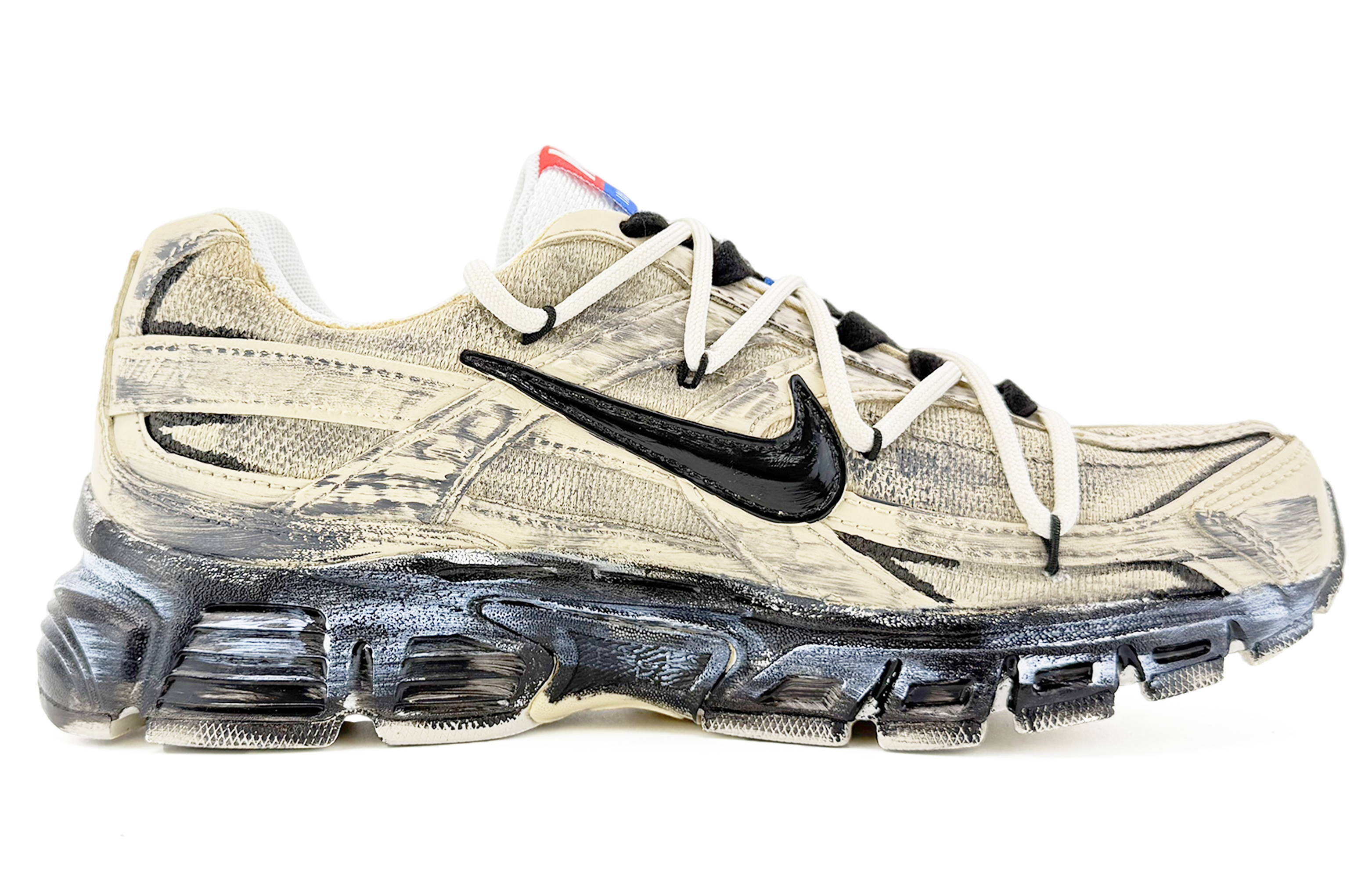Nike Initiator Cushioning Abrasion Resistant Cushioning, Wear Resistant Low top Running Shoes Unisex Beige Black