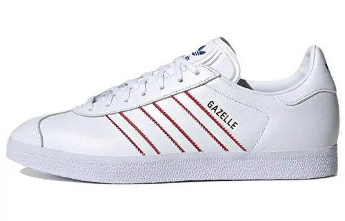 Adidas Originals striped gazelle low-top sneakers