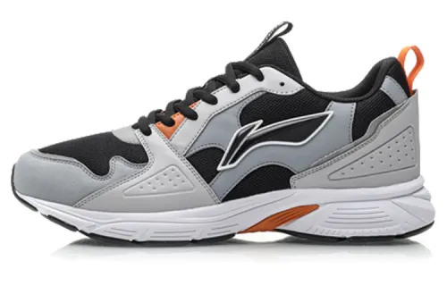 Li Ning Non slip Lightweight Low top Running Shoes Unisex Stone Gray