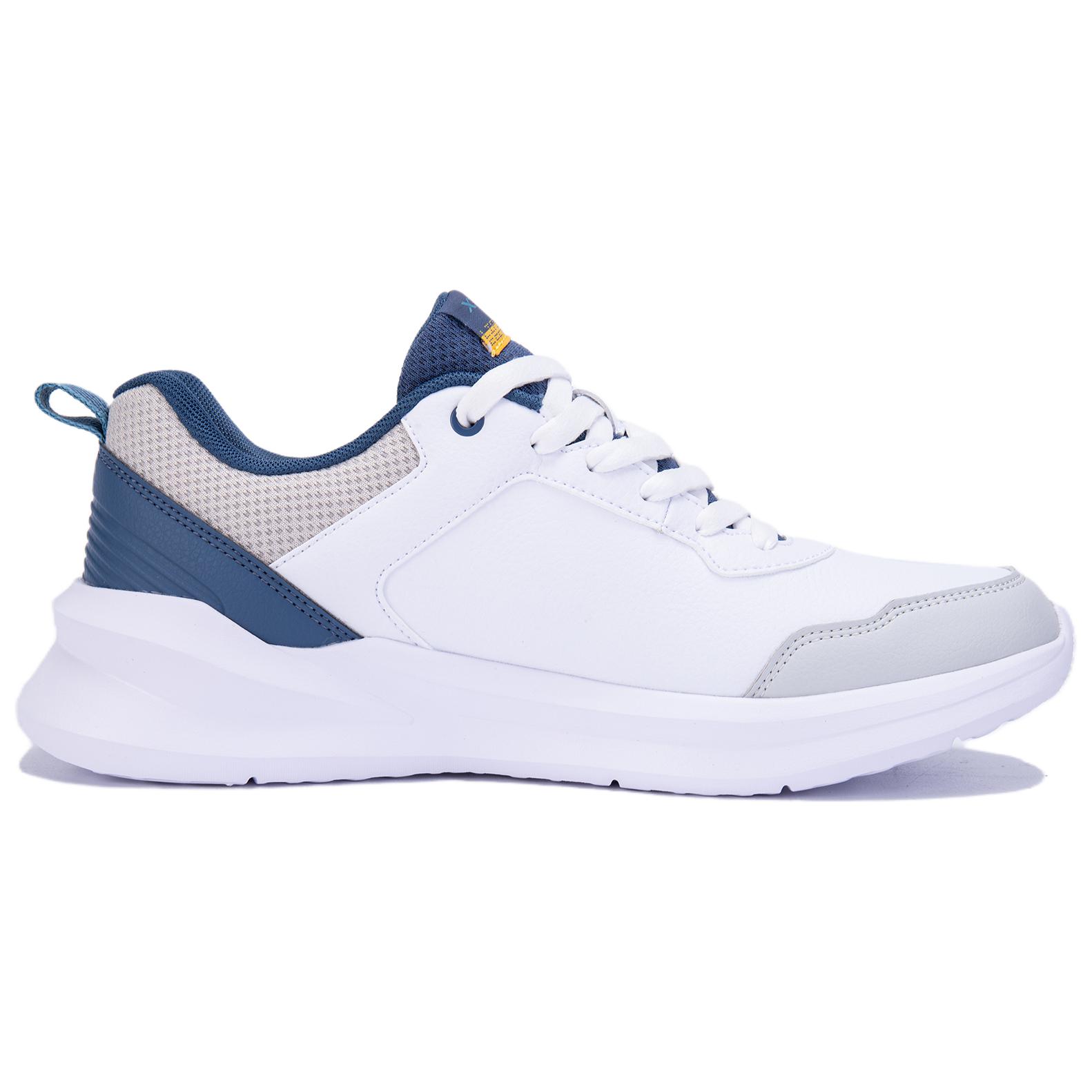 XTEP Breathable And Lightweight Low top Running Shoes Men’s White Blue Gray