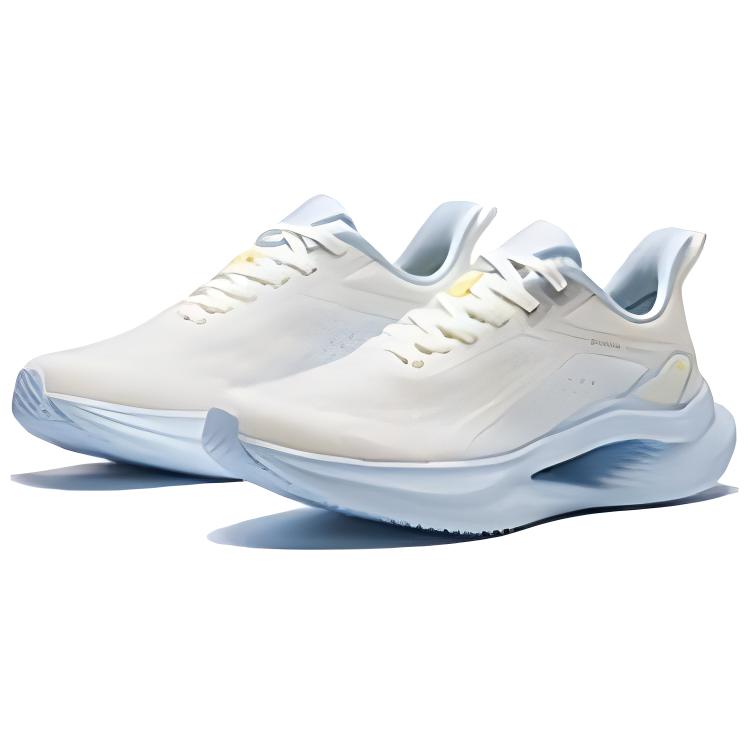 Anta Breathing Run Versatile Fabric Cushioning Breathable Lightweight Low top Casual Running Shoes Women’s White Blue