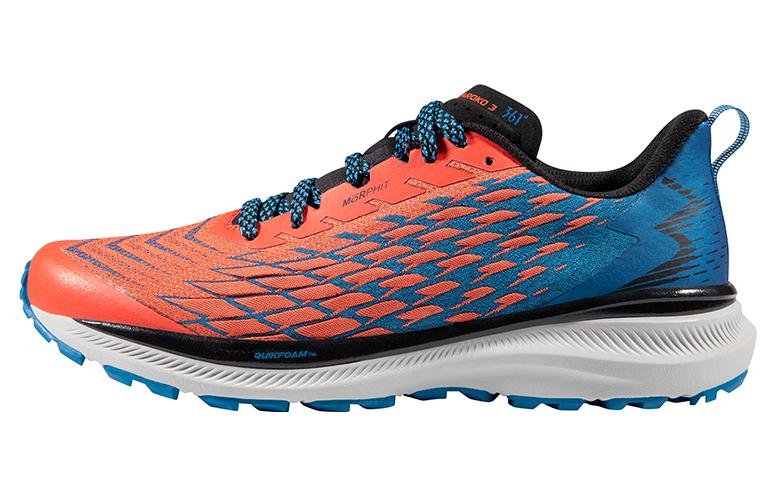361° Slip Resistant Abrasion Resistant Low top Running Shoes Men’s Red Blue