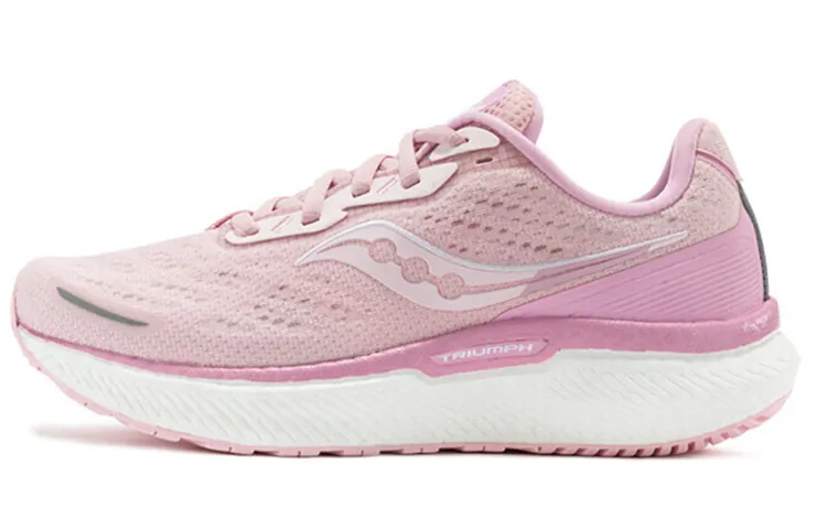 saucony Triumph 19 Running Shoes Unisex Low-top Pink/white