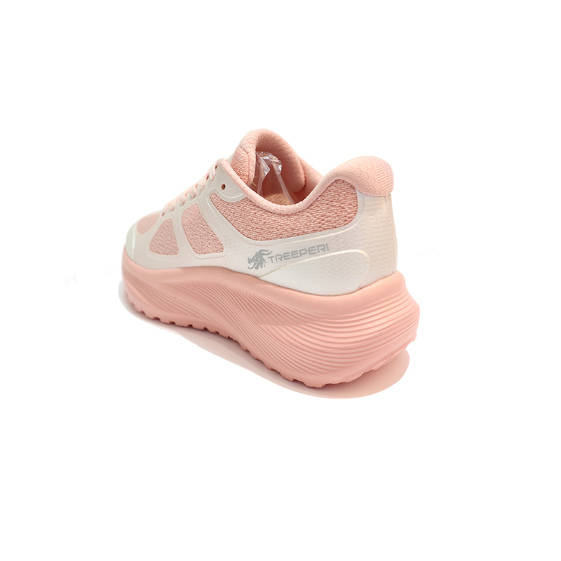 TREEPERI Running Shoes Women’s Low Top Pink, Ecru