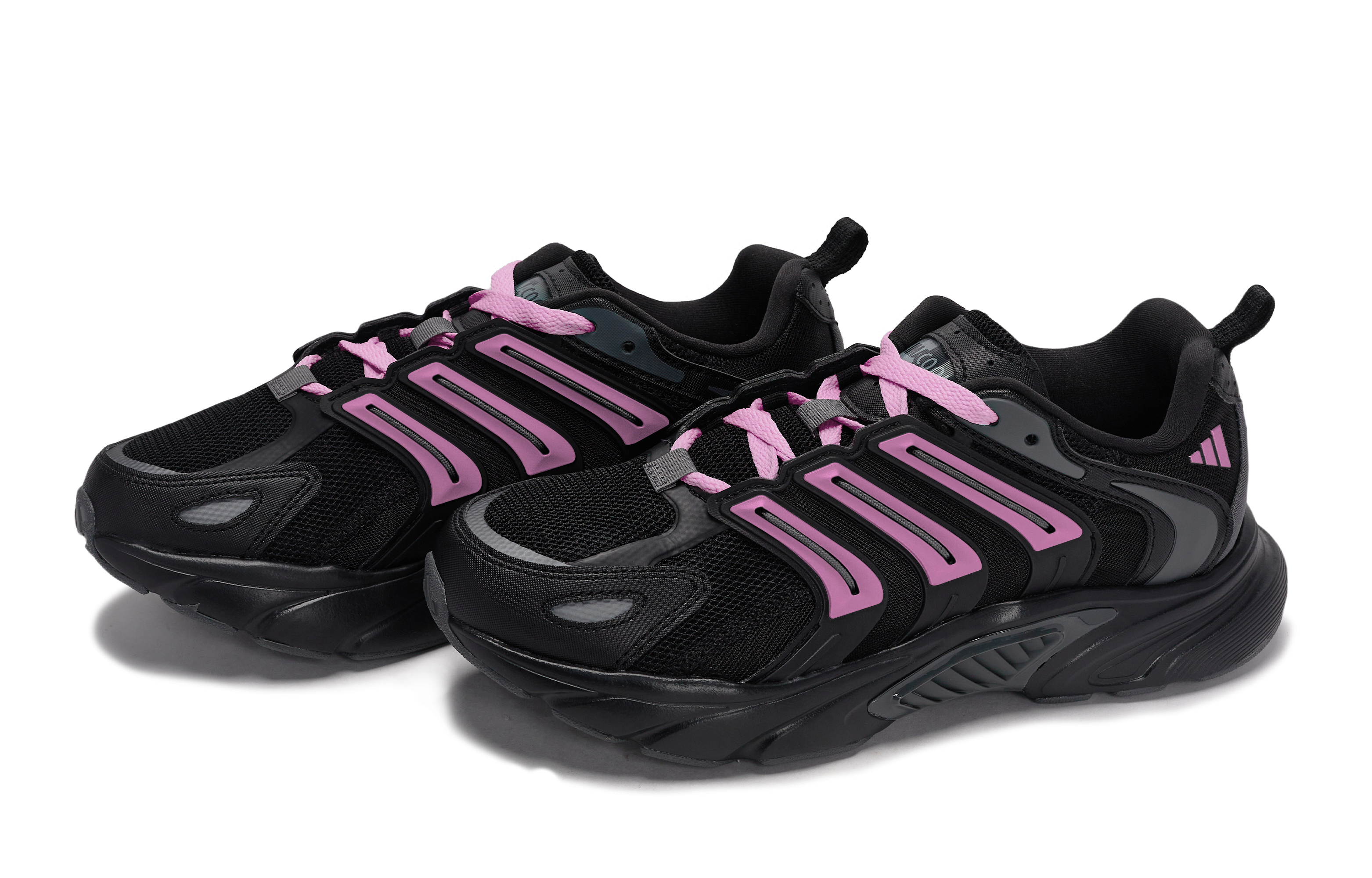 Adidas CLIMACOOL BOUNCE Slip Resistant Abrasion Resistant Low top Running Shoes Unisex Black Pink