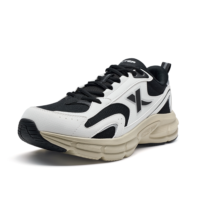XTEP Cushioning Low top Running Shoes Men’s Canvas White/Black