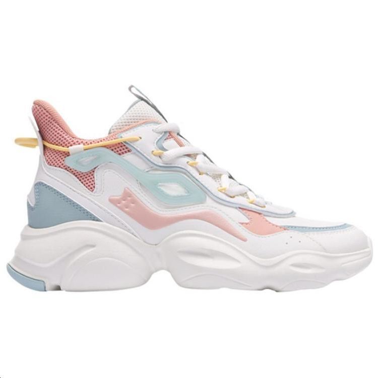 QIAODAN Versatile Abrasion Resistant Breathable Low top Running Shoes Women’s White Green