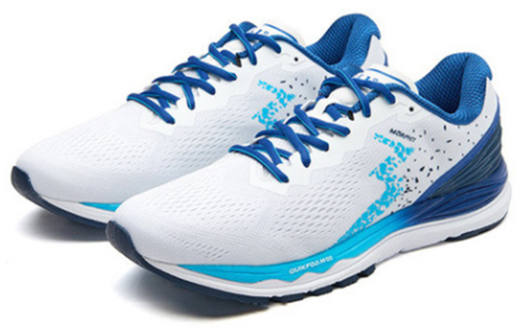 361° Cushioning Slip Resistant Abrasion Resistant Low top Casual Running Shoes Men’s White Blue