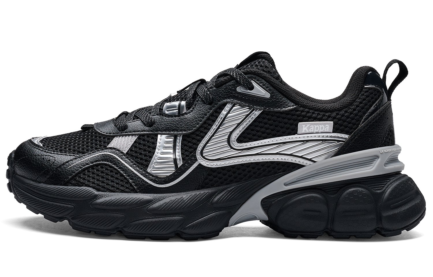 Kappa SERIES Cushioning Abrasion Resistant Balance Low top Running Shoes Unisex Black
