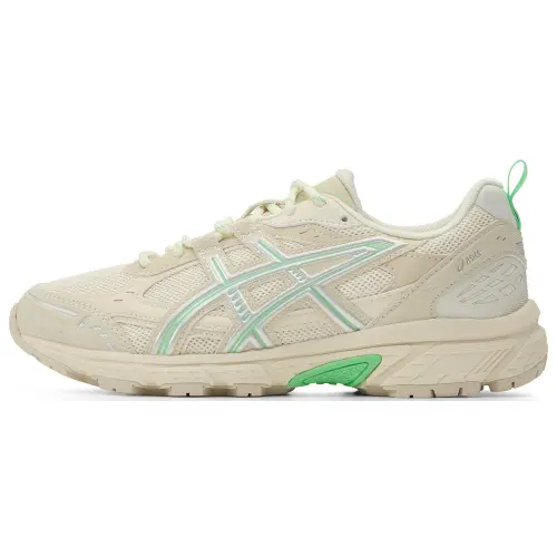 ASICS GEL NUNOBIKI Breathable Running Shoes Unisex Beige White Green