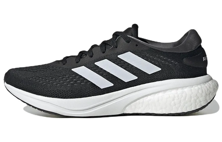 Adidas Supernova 2 Comfortable Abrasion Resistant Rebound Low top Casual Running Shoes Men's Black White