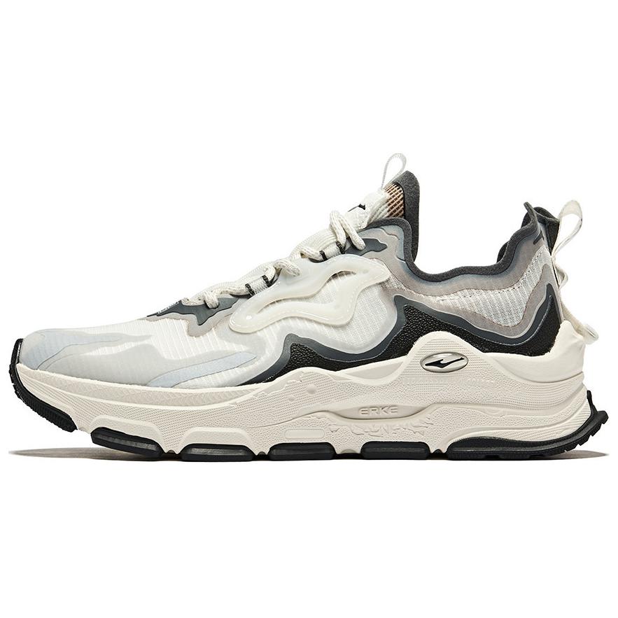 Erke Cushioning, Wear Resistant Low top Casual Running Shoes Women’s Black White