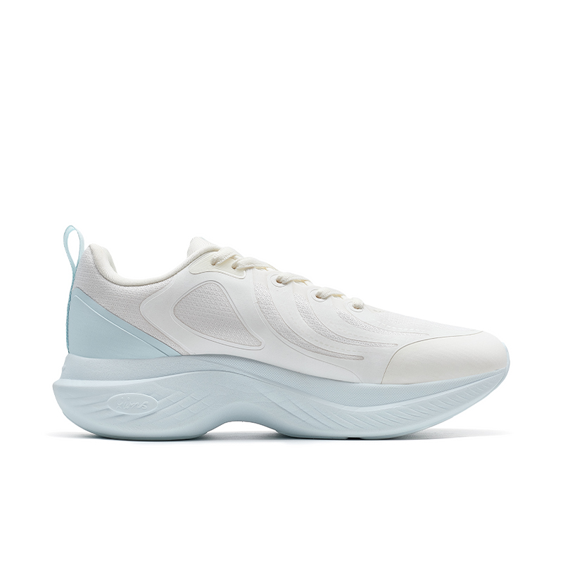 XTEP Slip Resistant Cushioning Low top Casual Running Shoes Women’s White Blue