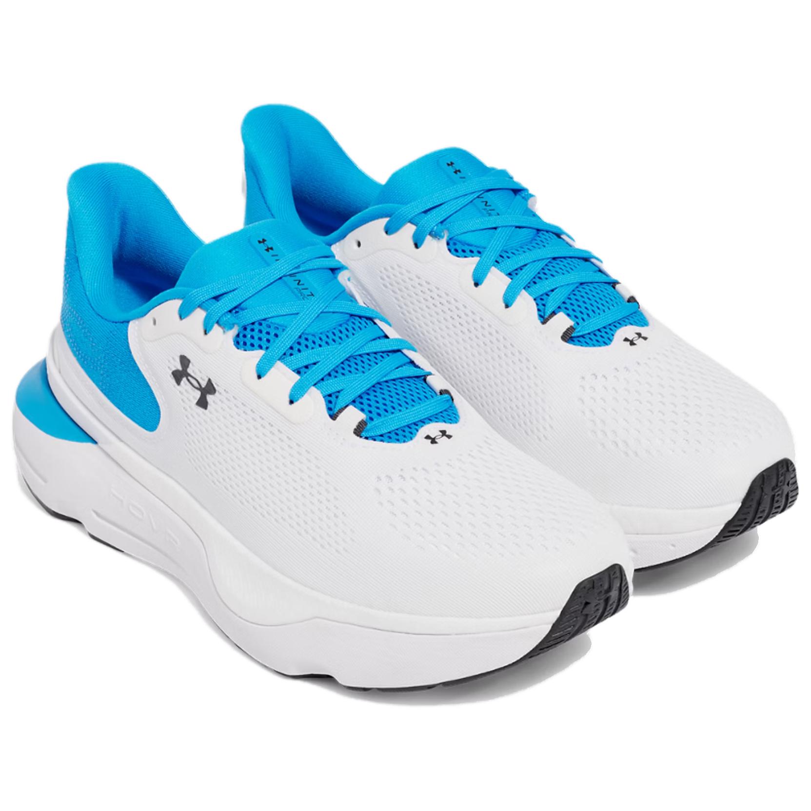 Under Armour Infinite Pro 2 Cushioning Breathable Support Rebound Low top Running Shoes Men’s White Blue