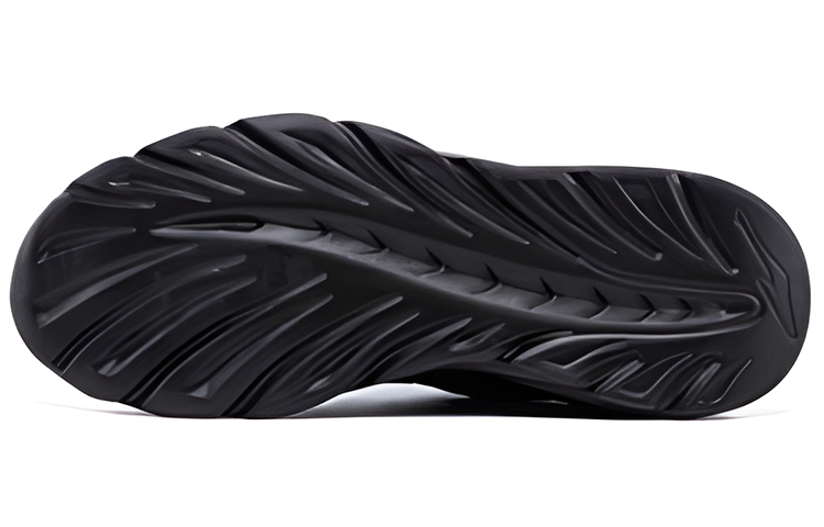 Erke Cushioning Slip Resistant Abrasion Resistant Breathable Low top Running Shoes Men’s Black Gold
