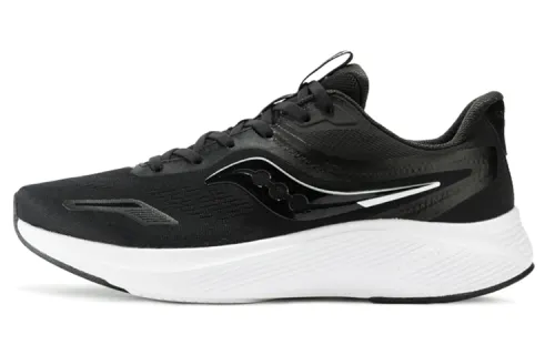 Saucony Lancer Breathable And Lightweight Low top Running Shoes Unisex Black Discoloration Cushioning Jogging
