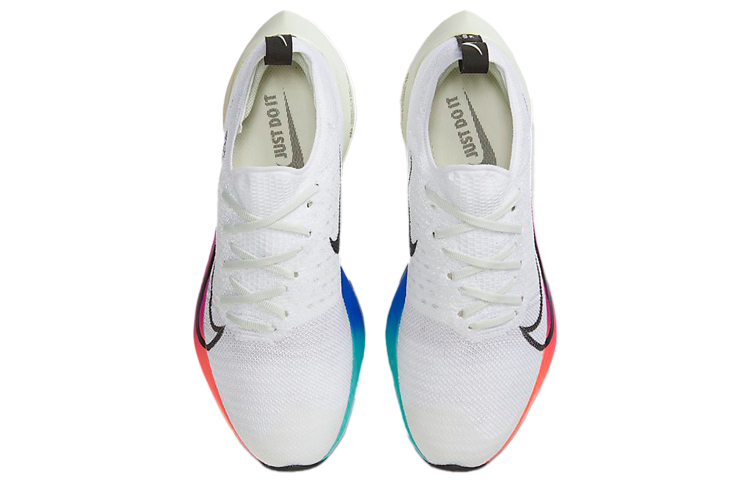 Женские кроссовки Nike Air Zoom Tempo FK (бело-разноцветные) — 白彩 — фото 4
