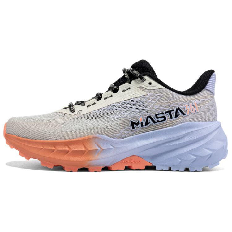 361° Slip Resistant And Breathable Low top Trail Running Racing Running Shoes Women’s Gray Orange Purple