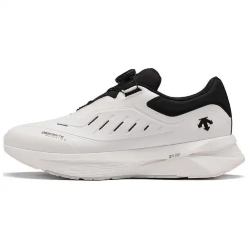 DESCENTE ENERZITE FLUID Fabric Abrasion Resistant Low top Casual Running Shoes Men's White