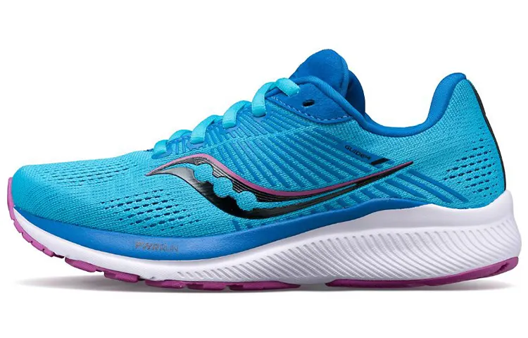 Saucony Guide 14 Running Shoes Women's Low Top Blue/White/Black/Purple